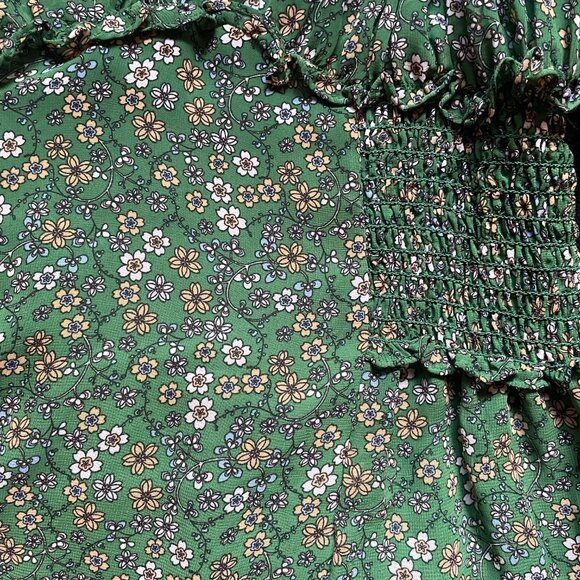 Max studio Midi Green Floral Dress - Picture 4 of 4